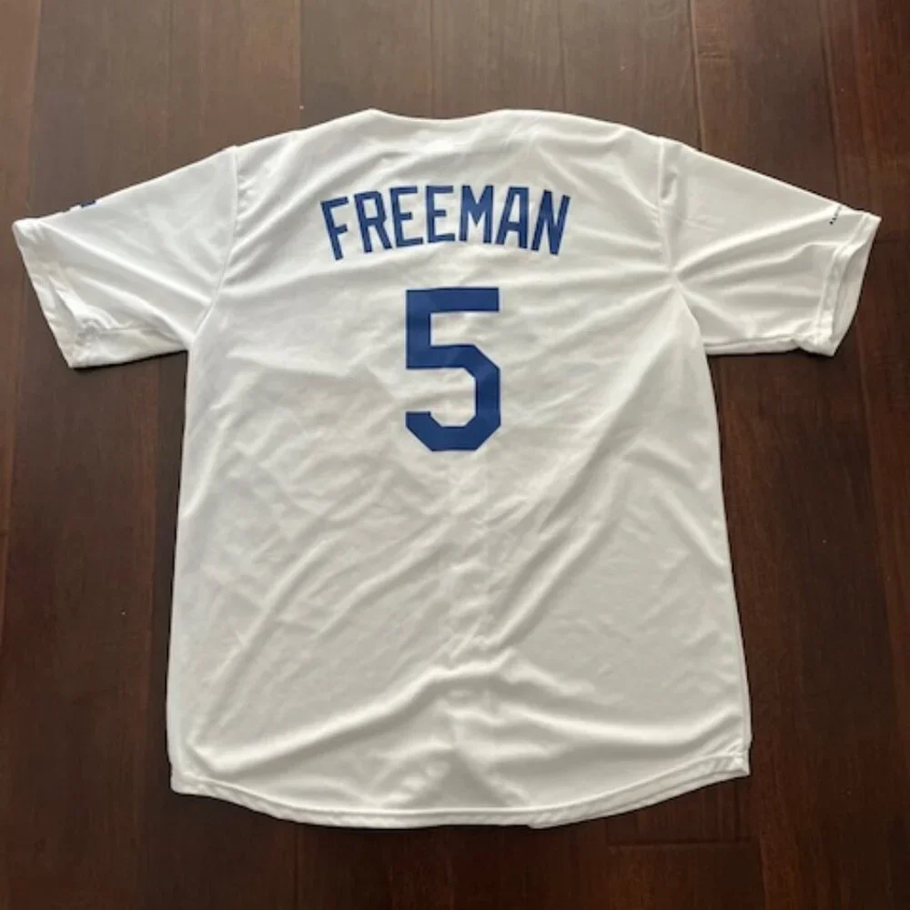 LA Dodgers Bank of America Mens XL Freddie Freeman #5 White Jersey - Picture 7 of 8